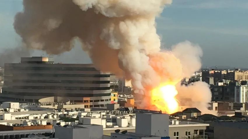 美国洛杉矶市中心发生爆炸！初步查明事发建筑物
