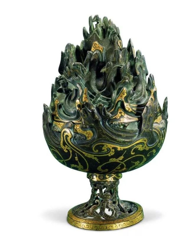 满城汉墓出土的错金铜博山炉